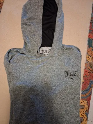 Felpa con cappuccio Everlast grigia