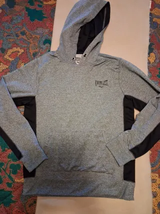 Felpa con cappuccio Everlast grigia