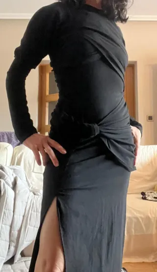 Vestido Zara edición limitada drapeado