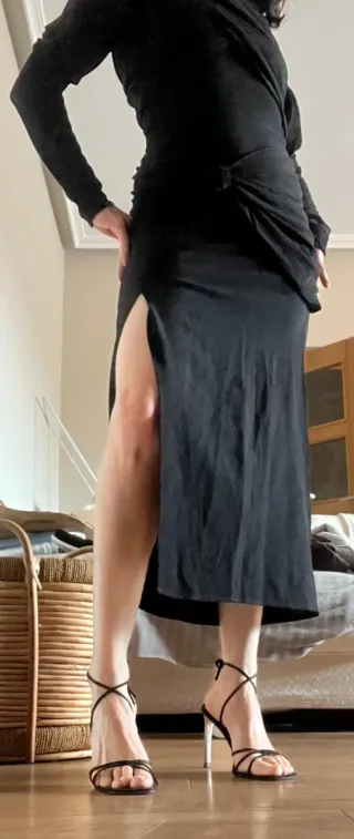 Vestido Zara edición limitada drapeado