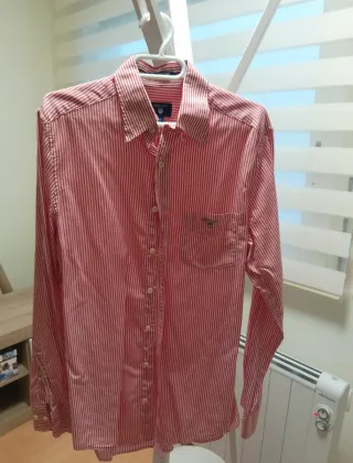 Camisa GANT chico rayas rojas y blancas