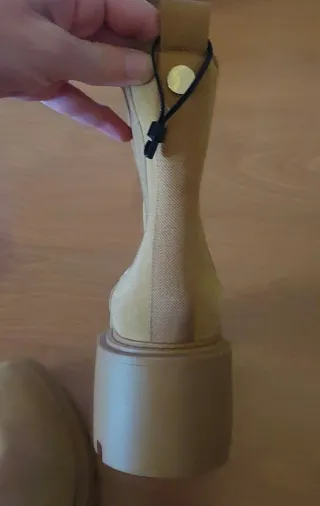 Botín Chelsea Piel Beige Talla 38