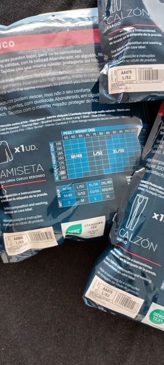 Conjunto térmico Abanderado azul nuevo