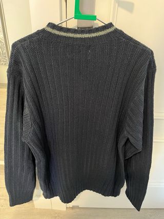 Jersey CAMOMILLO & CO azul cuello pico