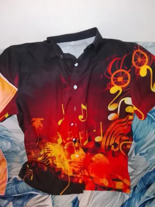 Camisa Hombre Talla S Diseño Musical