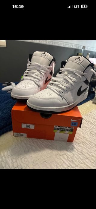 Nike Jordan 1 Blanco y Negro