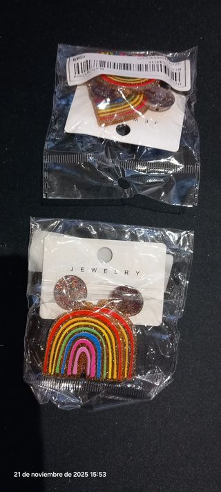 Pendientes Arcoíris