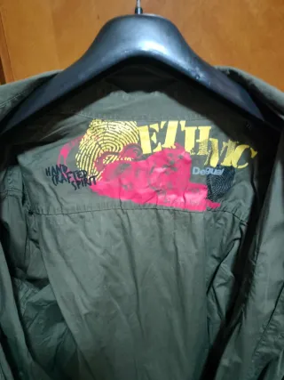 Camisa Desigual manga larga verde
