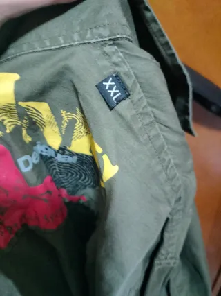 Camisa Desigual manga larga verde