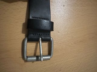 Cinturón de piel negro 100cm