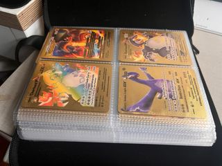 Álbum Pokémon Pikachu lleno Cartas Doradas Lote