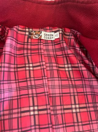 Chaqueta roja elegante