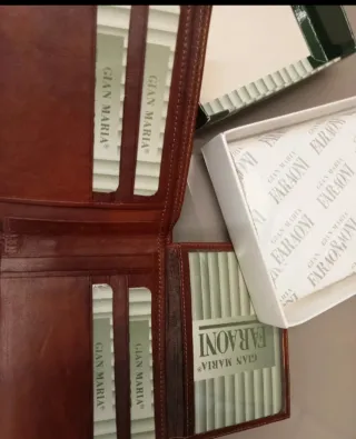 Portafoglio uomo Faraoni collection marrone