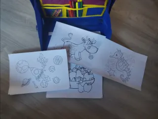 Maletín/Mochila de pintura infantil