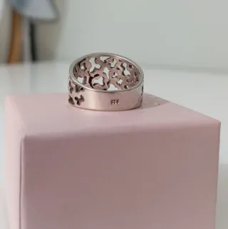 Anillo Plata Diseño Calado Talla 8.5