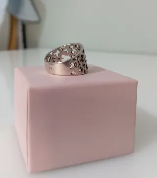 Anillo Plata Diseño Calado Talla 8.5