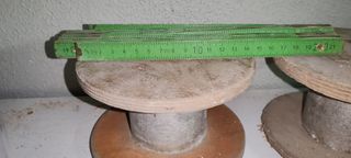 2 Bobines Pequenas Madeira DIY