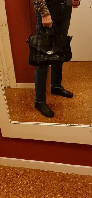 Bolso Vera Pelle Negro Piel