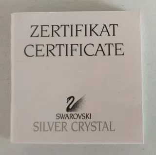 Trenino Swarovski Silver Crystal certificato