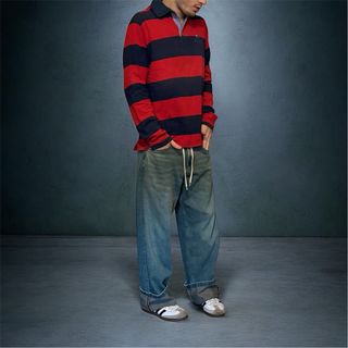 Polo Rugby Port Cross French Riviera Retro Vintage