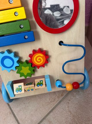 Carrellino primi passi in legno