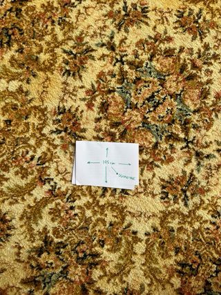 Alfombra redonda floral 195 cm