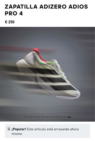Adidas Adizero Adios PRO 4 Talla 43.5