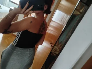 Top Adidas sin mangas negro Talla S