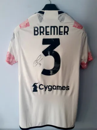 Maglia calcio Juventus Bremer 2023 Autografata