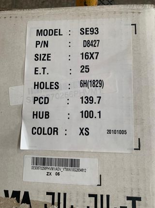 blue monday!! 7x16 et 25 6X139.7 buje 100.1