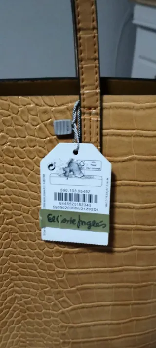 Bolso shopper efecto piel cocodrilo