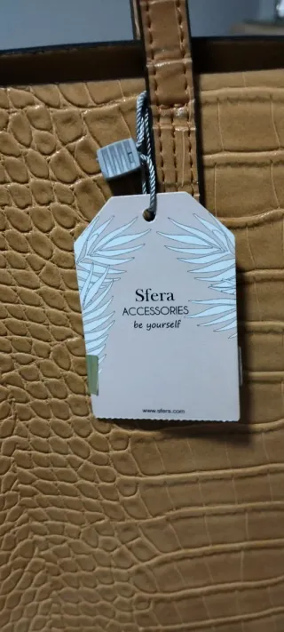 Bolso shopper efecto piel cocodrilo