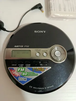 Reproductor CD Walkman Sony MP3 D-NF340