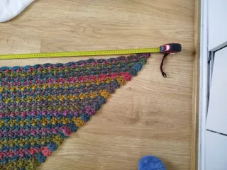 Toquilla crochet hecha a mano multicolor