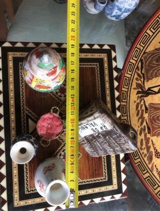 Lotto di 4 Antiche Ceramiche da Collezione