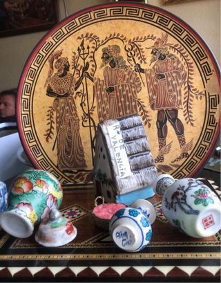 Lotto di 4 Antiche Ceramiche da Collezione