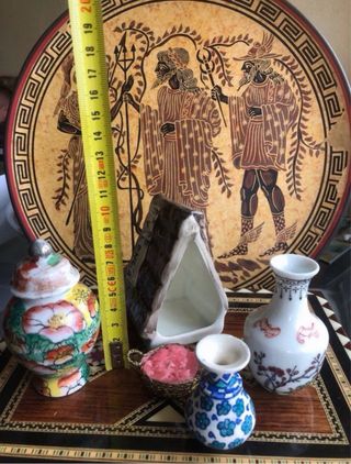 Lotto di 4 Antiche Ceramiche da Collezione