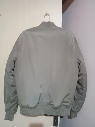 Chaqueta bomber gris hombre