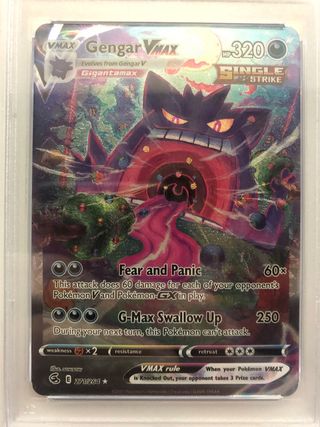 Gengar VMAX PSA 10 Fusion Strike Secret