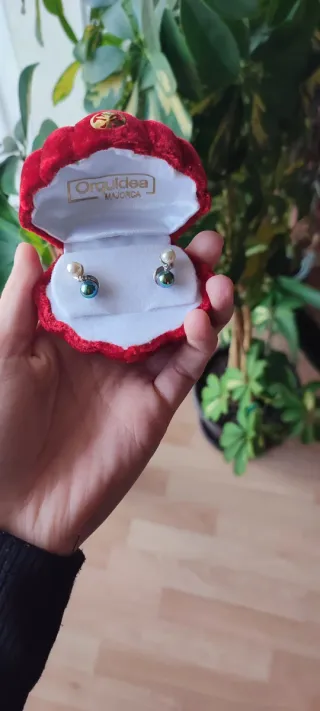 Pendientes Orquidea Majorica Multicolor