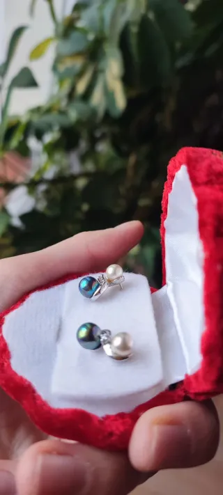 Pendientes Orquidea Majorica Multicolor