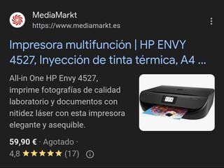 Impresora HP Envy 4527 Negra