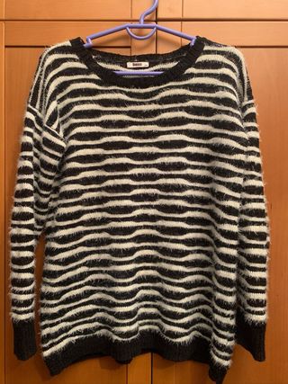 Jersey Bomaca Rayas Blanco y Negro T.M