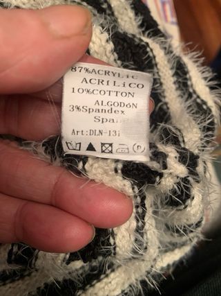 Jersey Bomaca Rayas Blanco y Negro T.M