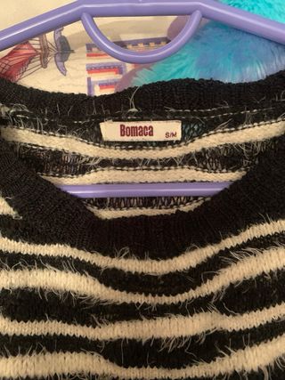 Jersey Bomaca Rayas Blanco y Negro T.M