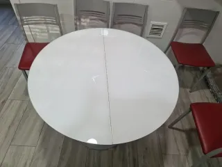 Mesa extensible cocina y 6 sillas