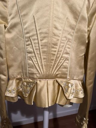 Corpiño Fallera Niña Amarillo Flan.