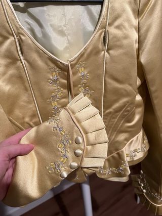 Corpiño Fallera Niña Amarillo Flan.