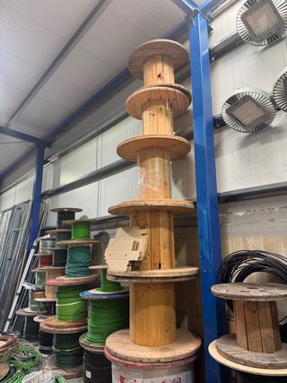 Bobina de madera para cable