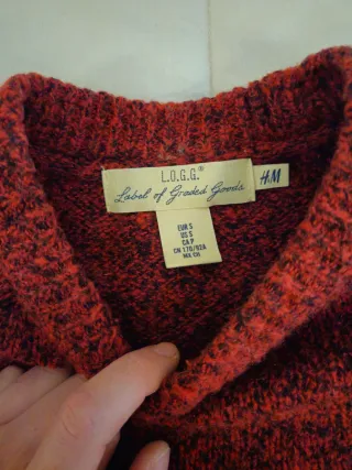 Maglione H&M Rosso e Nero